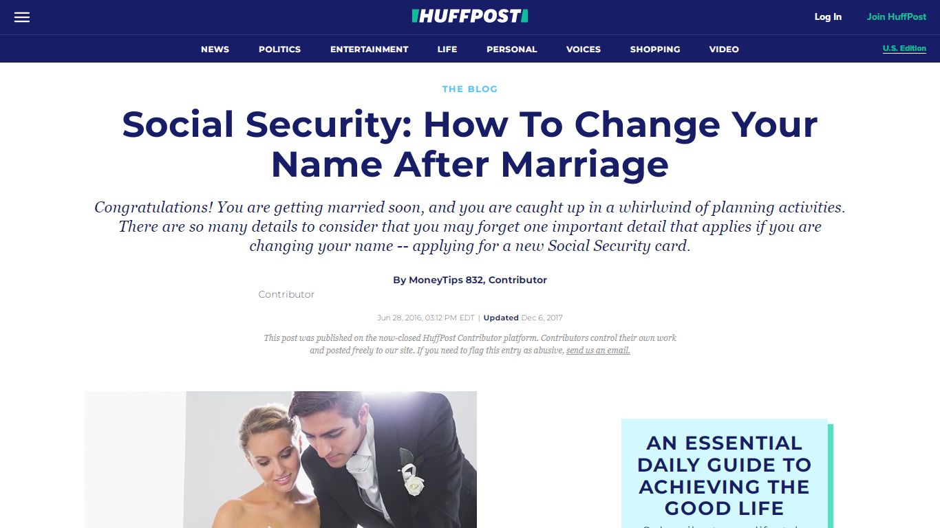 Social Security: How To Change Your Name After Marriage